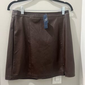 Abercrombie Vegan Leather Mini Skirt